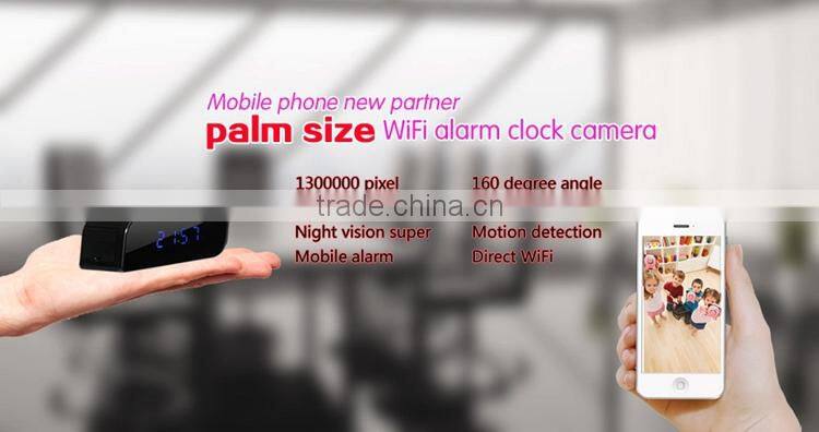 720P HD Nanny Security Night Vision Hidden Cam Camera Wifi Clock IP Camera