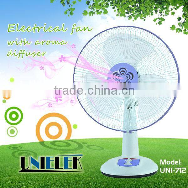 Low noise 220 volt desk fan 16 inch 3 speed with aroma diffuser air cooling desk fan