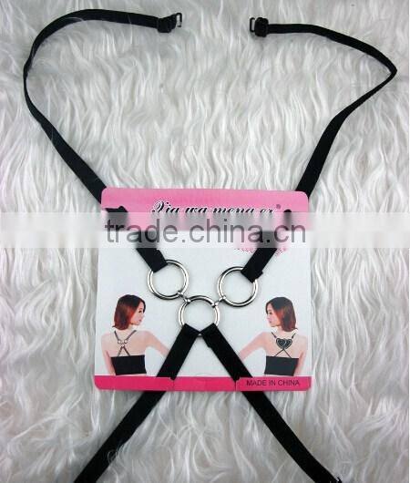 beauty rhinestone back cross bra strap