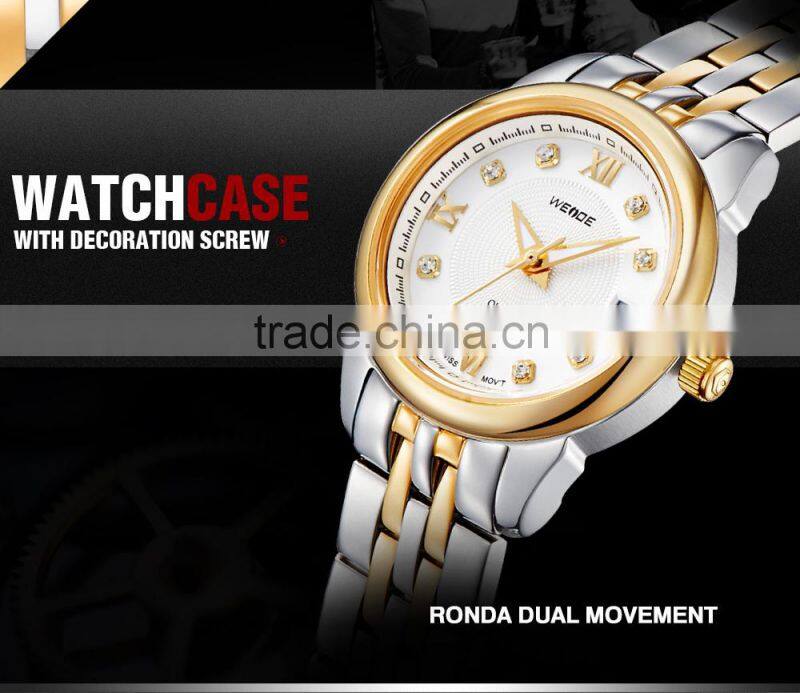 WEIDE WG-93008G-1 Wrist Watches For Couples Wholesale Alibaba China Supplier Steel Watch