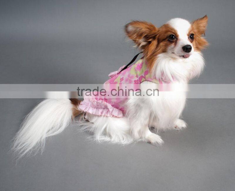 New Luxury Design Handmade Pink Color Hot Dog Pet Puppy Apparel