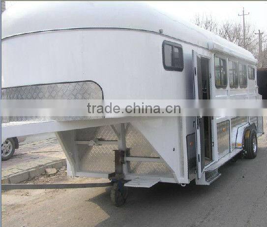 high quality 3 horse gooseneck (Hot saled in horse trailer supermarket)