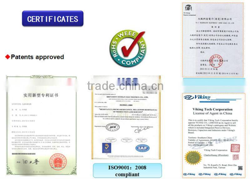 Copper connectors resistors