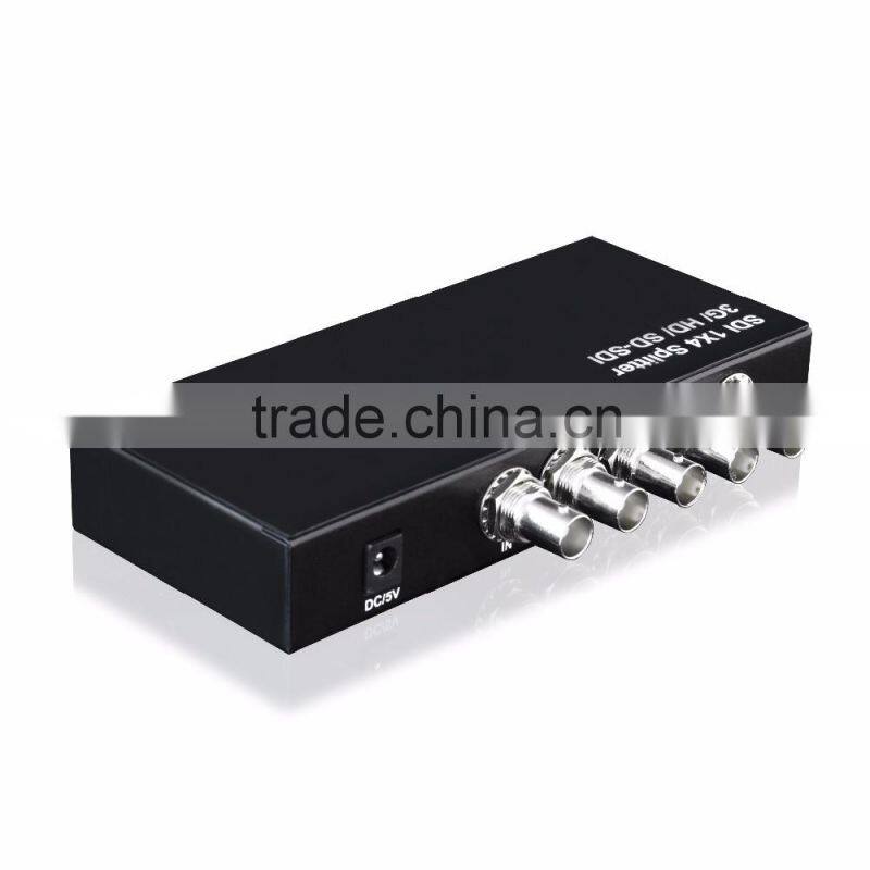 Transfer 1 SDI signal to 4 4 PORTS SDI splitter 1X4