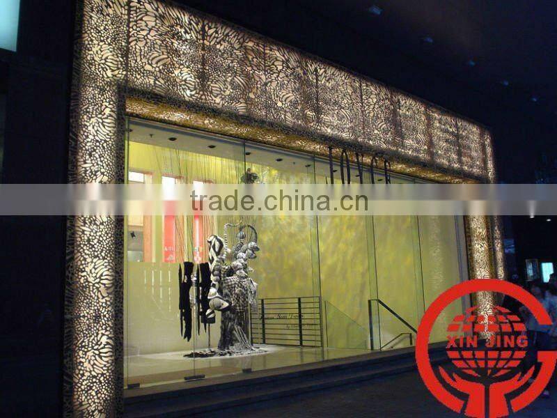 Exclusive decorative hook on perforated aluminum ceiling panel 600*1200mm