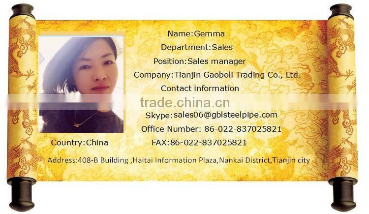 hollow section suqare and rectangular pre Galvanised Carbon Steel Pipe