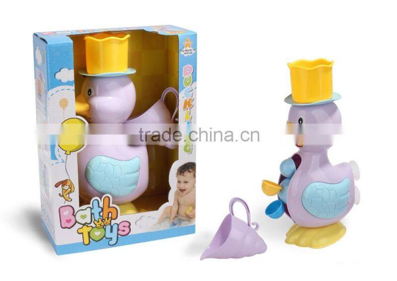 2016 babies toy bath toy squirt duck organizer with CE/ROHS certificates