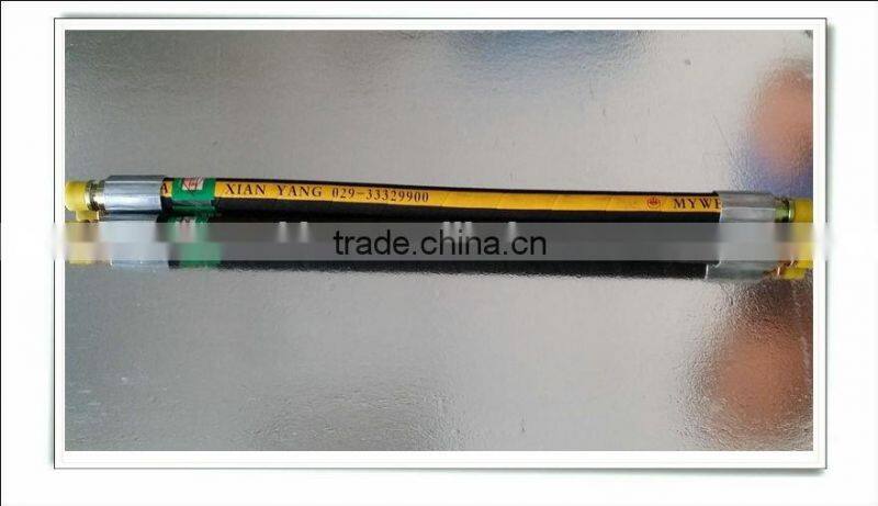 Rubber hose pipe assembly for coal mine