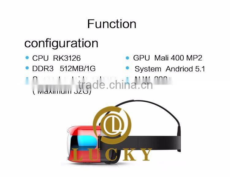 2016 fashionable Virtual VR machine VR glasses machine 3D box virtual reality helmet mirror storm best gifts paly games watch tv