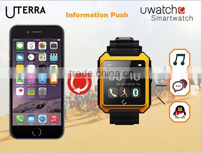 2015 new IP68 Waterproof/Dustproof/Shockproof U Watch U TERRAWatches Bluetooth Smartwatch