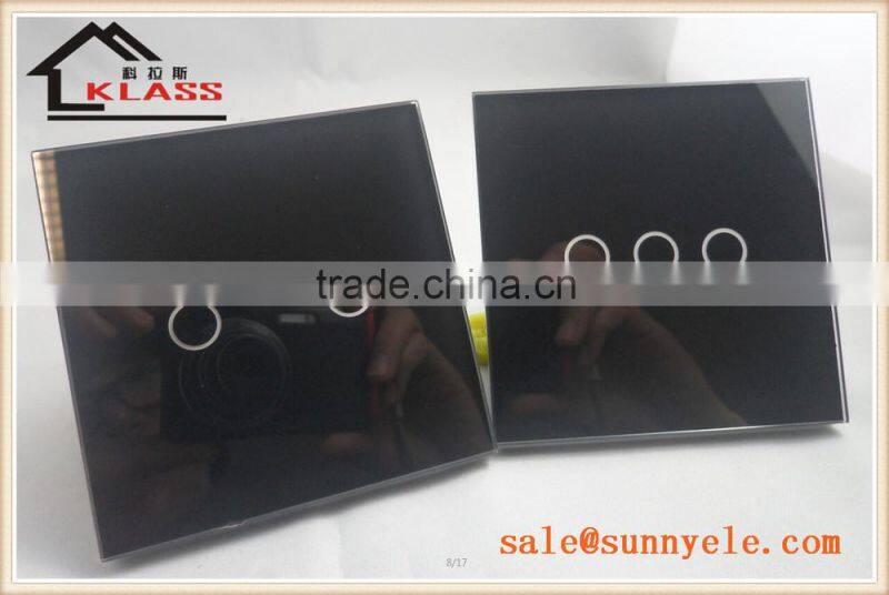 EU AND UK Single Live Line smart Touch Sensor Switch CE AND ICE for apartment and hotel