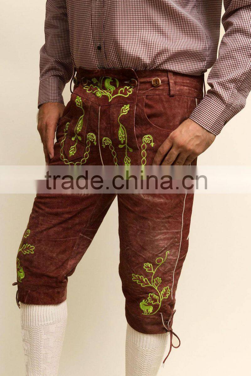 New Bavarian LEDERHOSEN Leather Pants Original" Goat Suede Leather Pants
