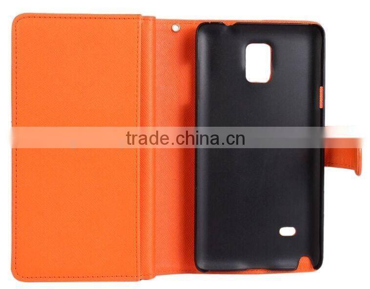 2015 Wallet PU Leather Case for Samsung N9100 note 4