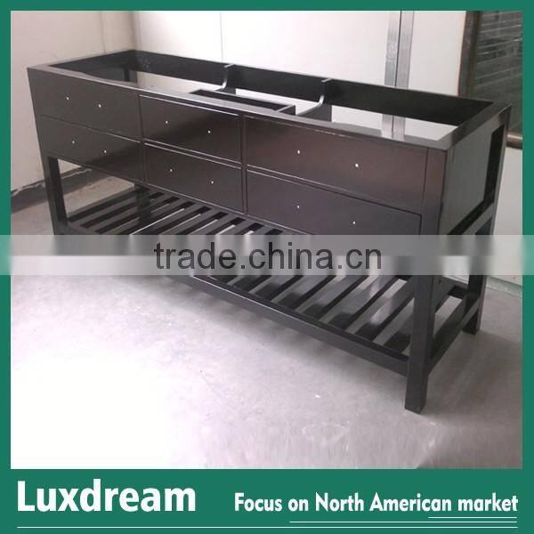 72 inch solid wood console bathroom vanities