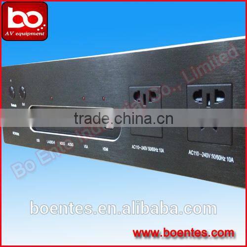 Intelligent Hotel Room Media Hub Socket with Bluetooth and USB Audio Jack for Hotel AV Solutions