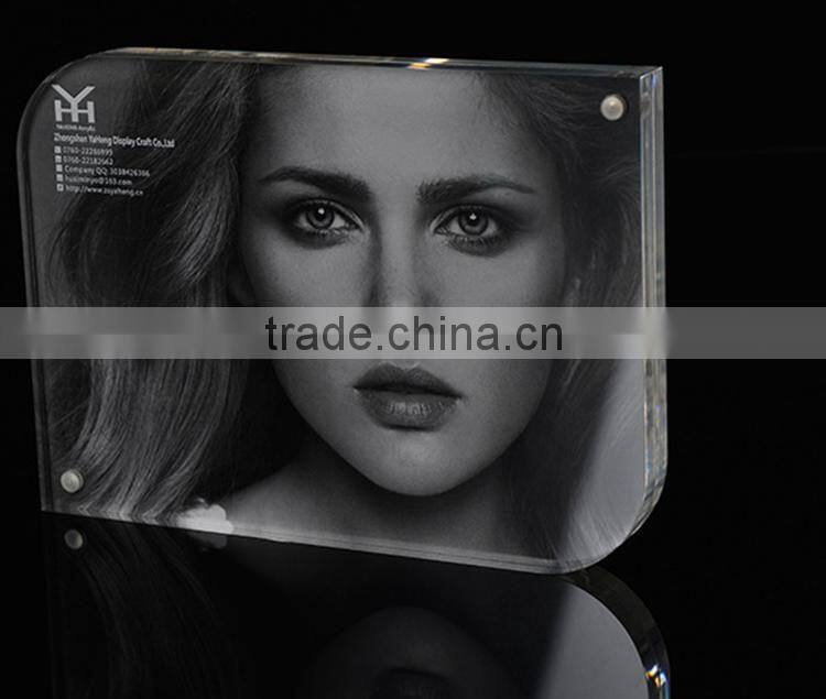 hot selling high class clear handmade acrylic photo frame factory price