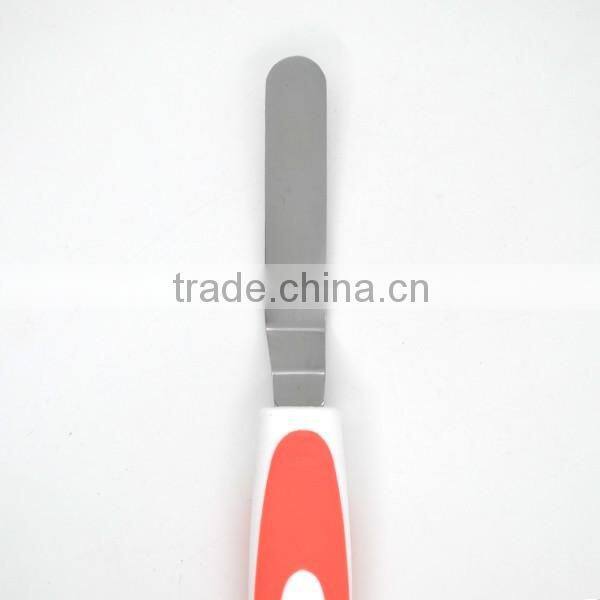 Hot sales in Amazon Unique design TPR handle Stainless steel mini cheese spatula