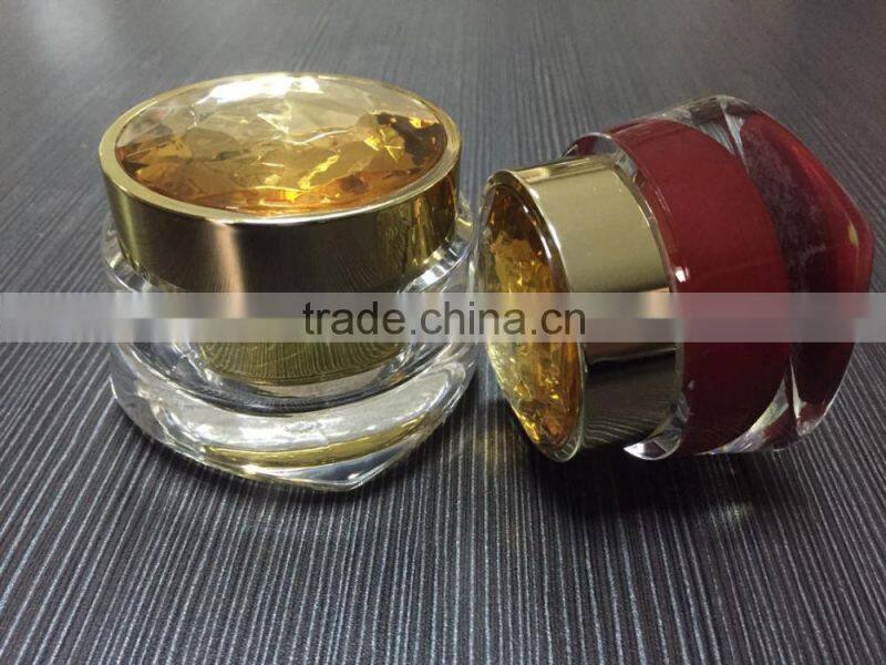 alibaba supplier high quality cosmetic acrylic jars and lids