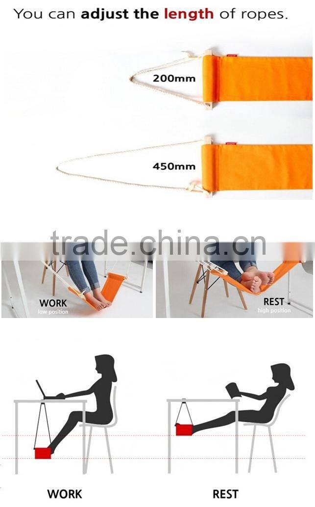 Portable Mini Office Foot Rest hammock Stand Desk Feet Hammock Easy Disassemble hammock with Studying Library Outdoor Indoor