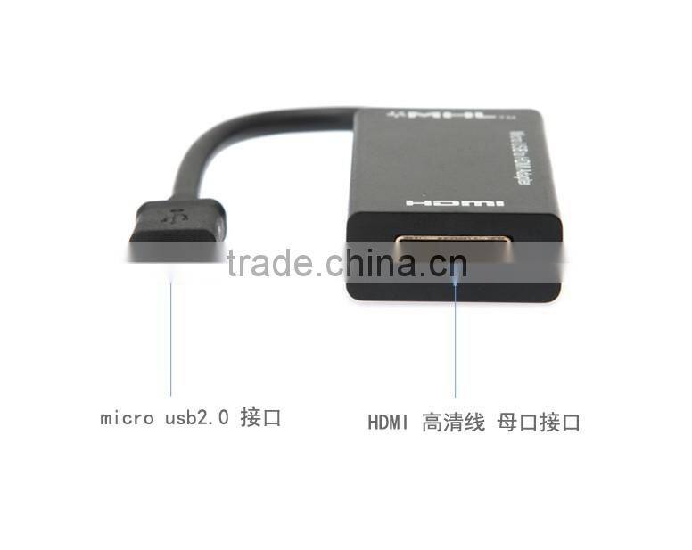 MHL to HD MI HDTV 1080P CABLE ADAPTER For HTC One M8 for LG for Sony for Xperia Z1