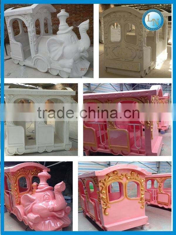 Hot sale amusement electric kids train elephant train for sale