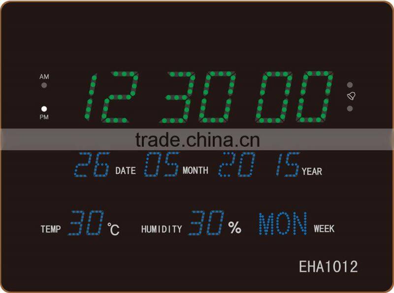 Digital clock calendar clock and alarm clock function