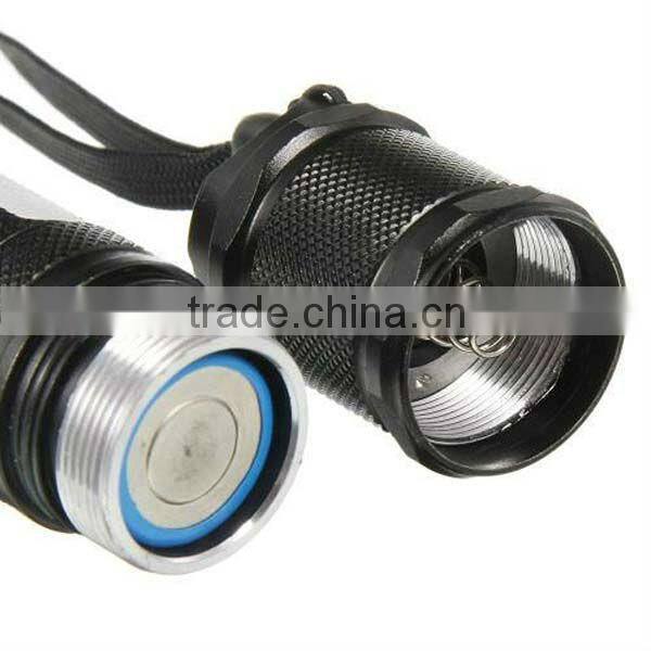 900LM 3-Mode LED Aluminum Torch Flashlight