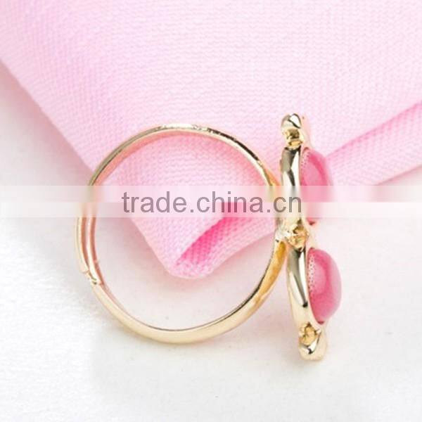 Personality Charm Rose Gold Opal Ladies Gold Finger Ring