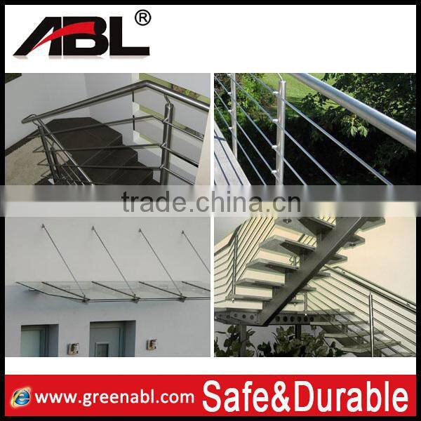 stainless steel tubular handrail iron balustrade