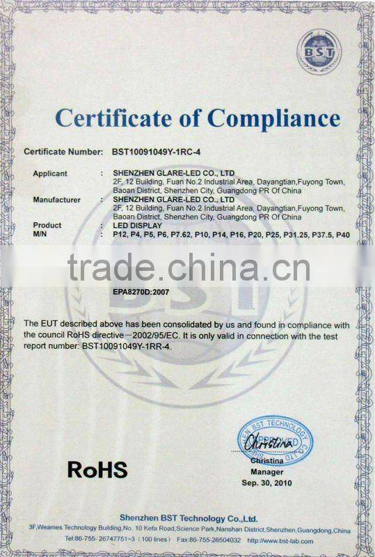 P6 192X128 stand up advertisement display boards