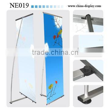 2013 Hot sale Advertising fibre-glass pole flexible L Banner stand, water tank L banner display