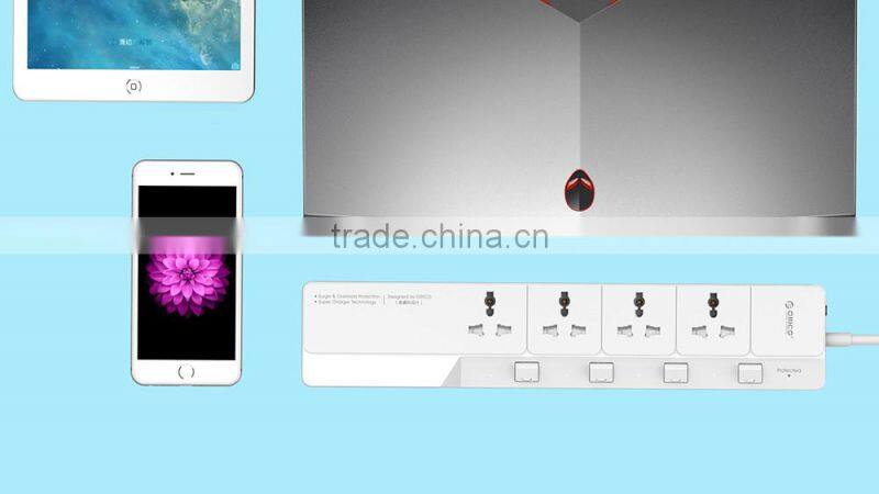 Universal Power Extension Cord with USB charger