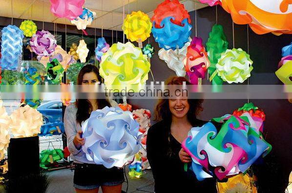 Modern Contemporary DIY Elements IQ Jigsaw Puzzle Lamp Shade Ceiling Pendant Lamp Ball Light Lighting