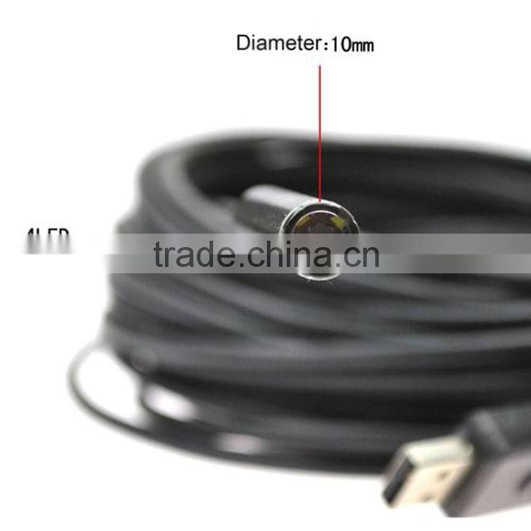 protable usb borescope camera dia 10mm length 3m good quatlity endoscope tian song