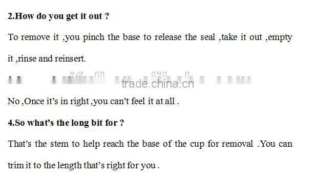 instead menstrual cup to replace orthodox pads and tampons