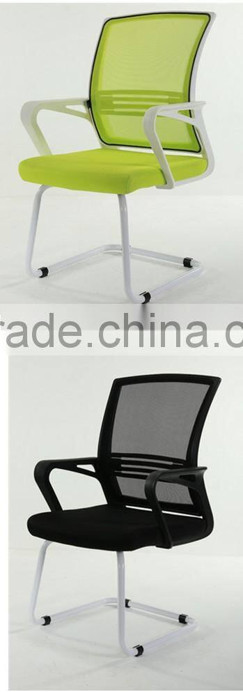 China Manufacturer Wholesale Plastic Chairs Mid Back Ergonomic Mesh Chair Conference with L Base