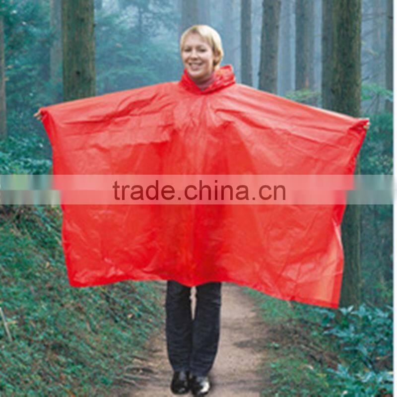 custom printed PVC rain poncho/PVC rain ponchos/fashion plastic rain poncho