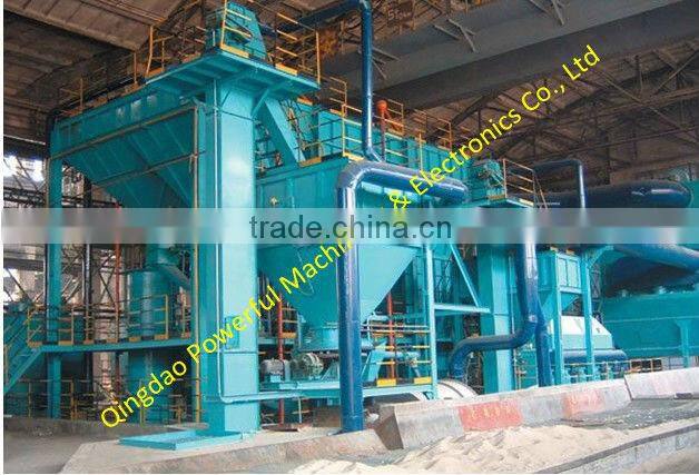 Resin sand process molding production line
