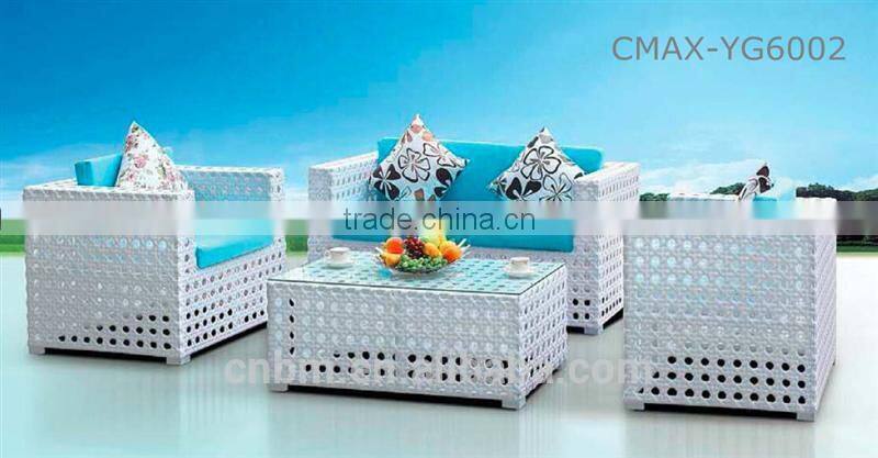 100% hand Rattan/Wicker Patio Sofa Outdoor Furniture Garden Sofa CMAX-6017