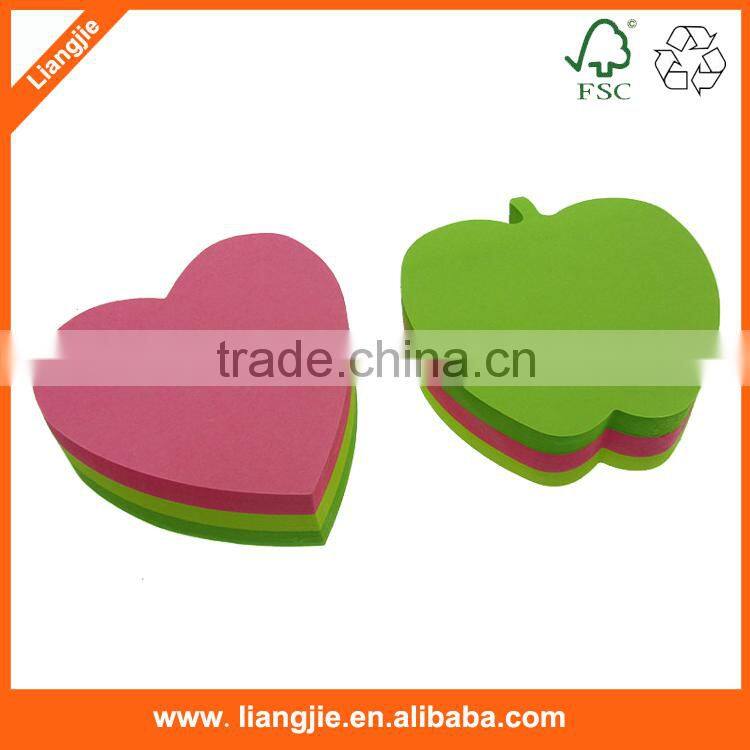 apple shape,apple shape sticky note ,neon index in apple shape