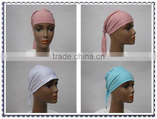 Cotton jersey Bonnet Cap Muslim bandanna underscarf X-QM88
