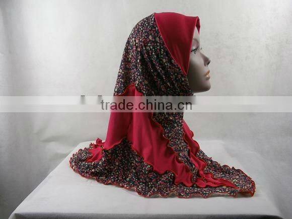 2014 new muslim hijab,whole sale Muslim hijab,latest muslim hijab with flower,