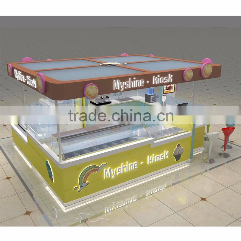High-End Luxury Mall kiosk of milkshake kiosk design