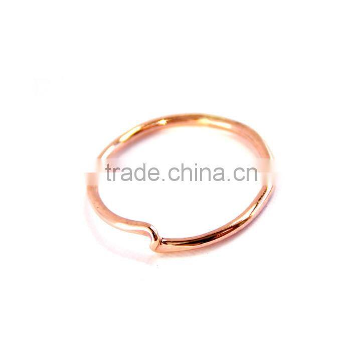 Best price stainless steel twisting latest gold rings design for women