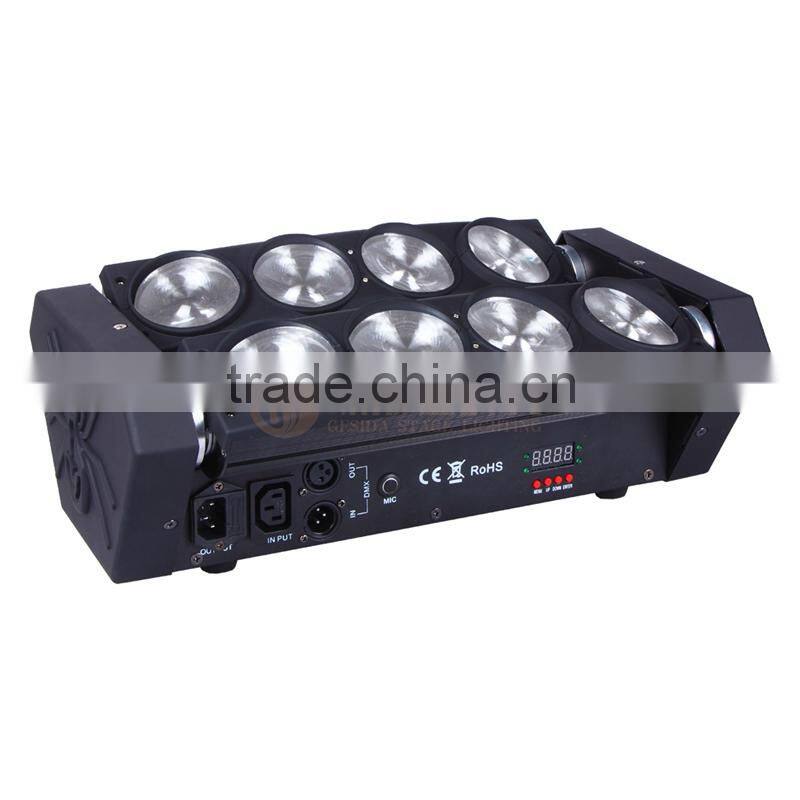 High Quality 15W RGBW led spider beam moving head light / 1 year warranty indoor stage led light