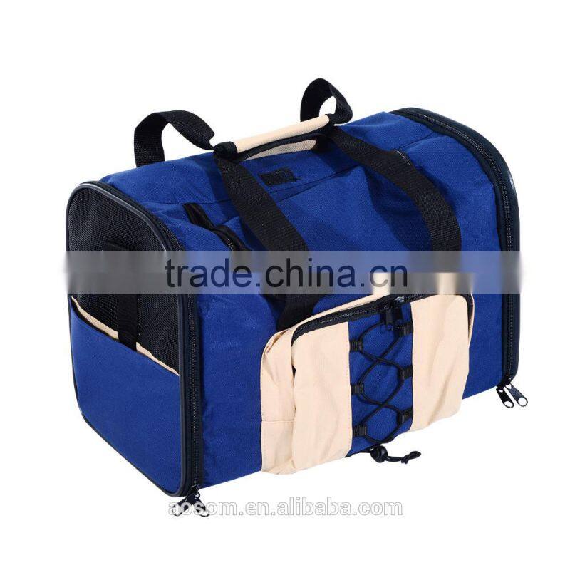 Pawhut Pet Portable Backpack Bag Cute Cat Dog Puppy Carrier -Blue