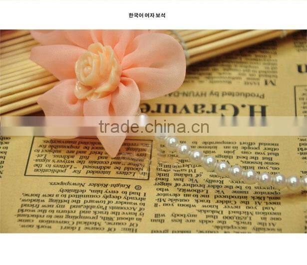 2014 Yiwu Aimee fashion faux pearl flower headband,pearl bridal headband(AM-JJ-02)