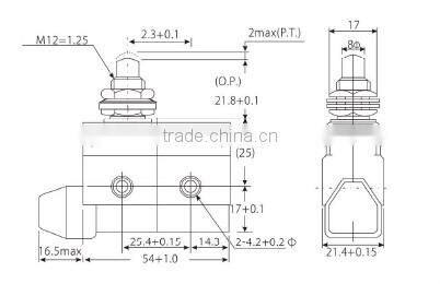 DC220V AC380V micro switch Asian market