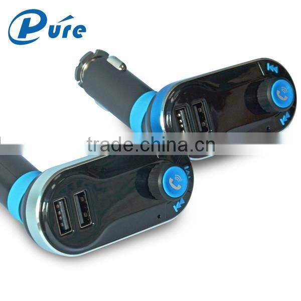 Best Wireless Multifunctional Bluetooth Handsfree Car Kit Adapter FM Transmitter Calling Car Charger