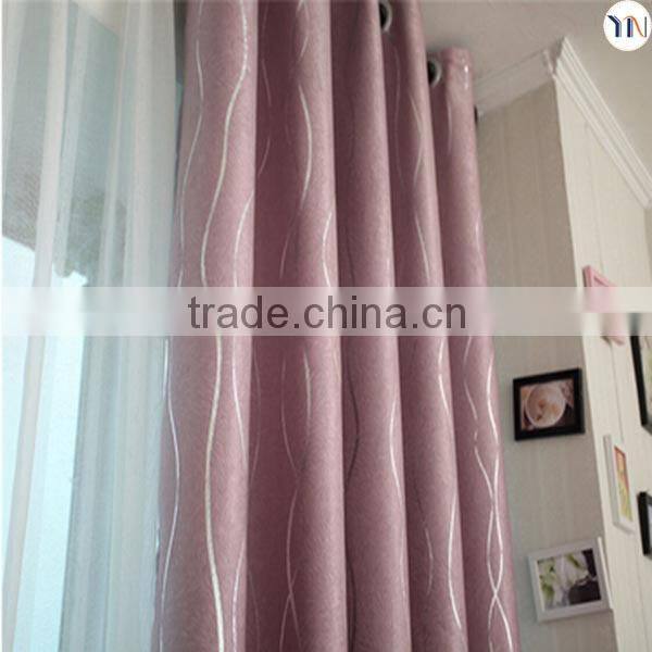 luxury foiling curtain with voile for high-end interior decoration, fashion luxury drapes curtains newly design 2015